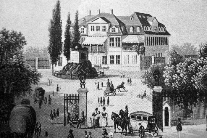 Bethmann´sche Landhaus, Stich von 1847 