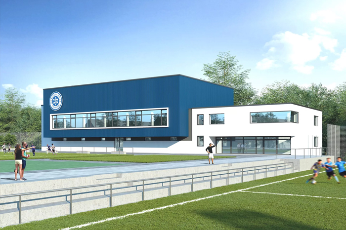 Besichtigung des neuen Sportcampus von Makkabi Frankfurt