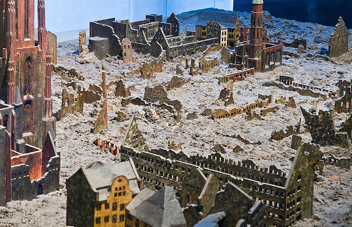 Modell der Frankfurter Altstadt nach den Zerstörungen des 2. Weltkriegs, Historisches Museum Frankfurt am Main
