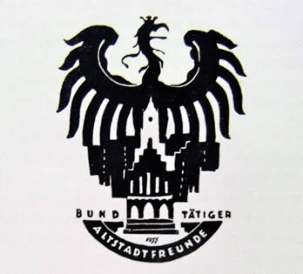 Das Logo des Bundes tätiger Altstadtfreunde, 1922